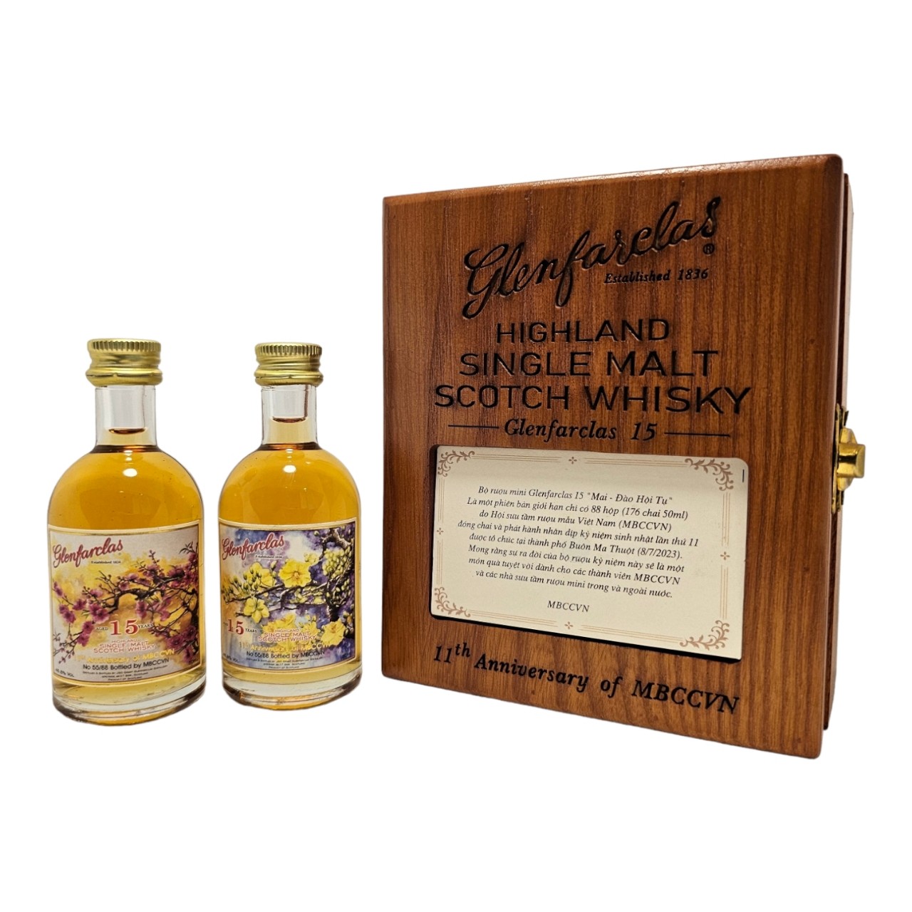 11th Anniversary – The Glenfarclas 15yo miniature gift set "Apricot and Peach Blossom Together" 8 z5345367622745 30bda79a61cc3e4d9fc8f250596342b7